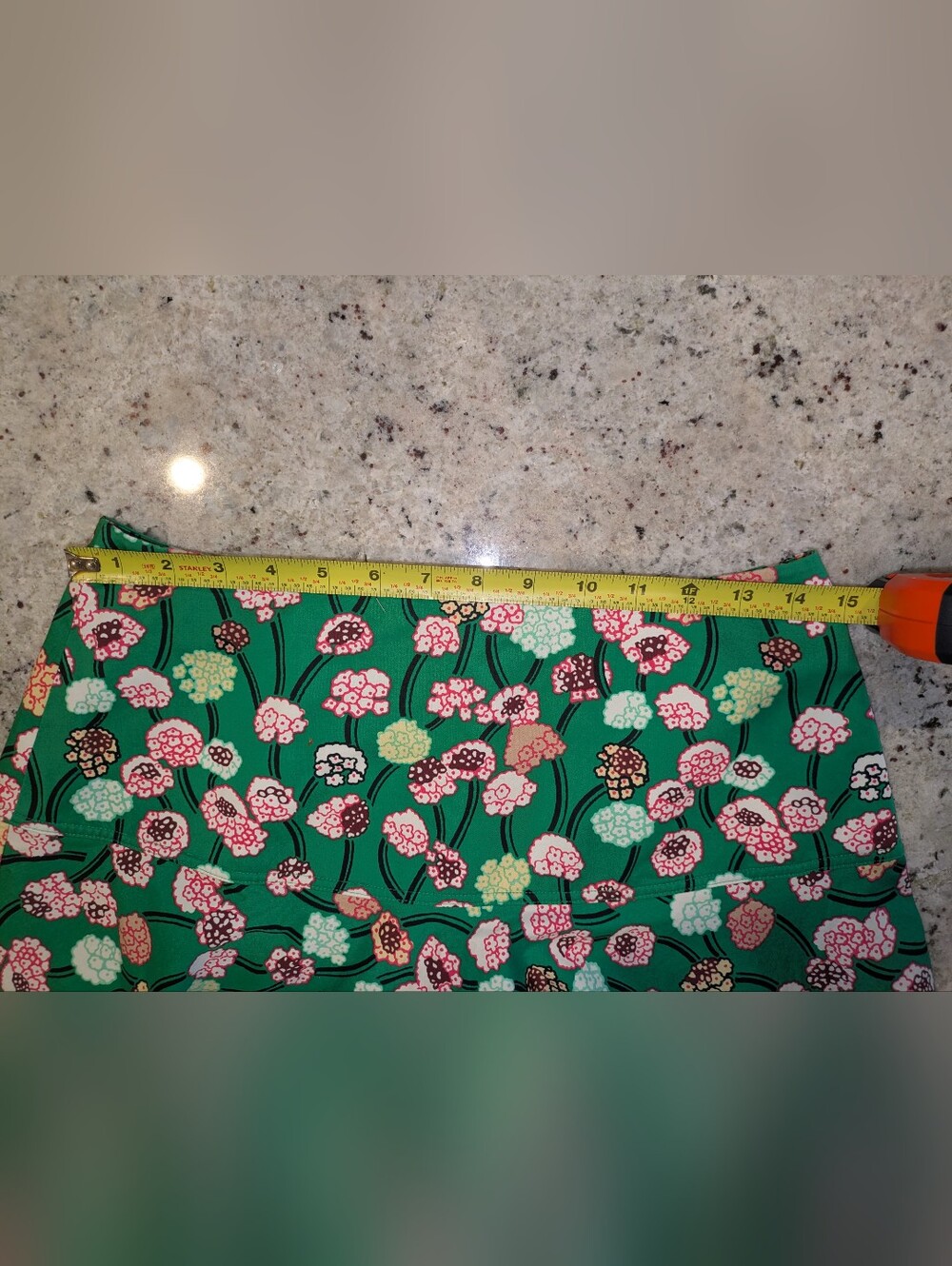 ME+EM Green Floral Cotton Maxi Skirt Full Circle A-Line Size US 6 UK 10 - Picture 7 of 10